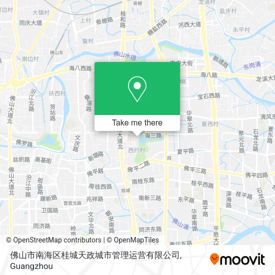佛山市南海区桂城天政城市管理运营有限公司 map