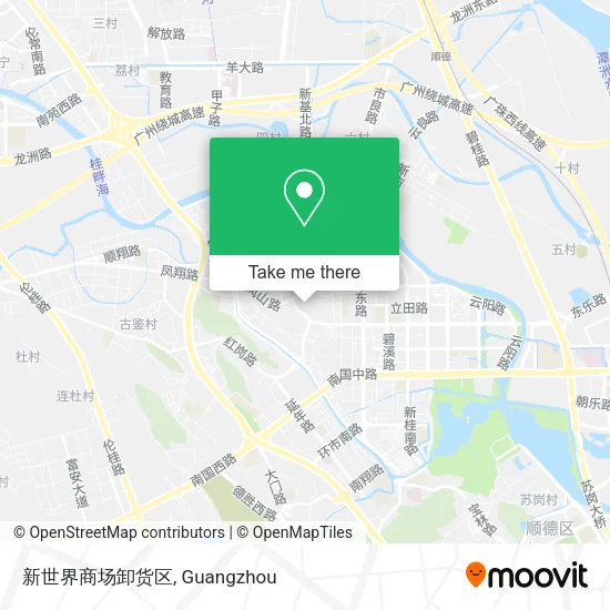 新世界商场卸货区 map