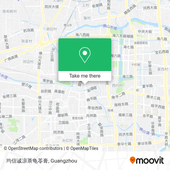 均信诚凉茶龟苓膏 map