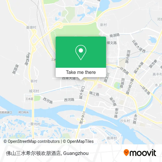 佛山三水希尔顿欢朋酒店 map
