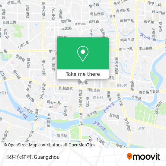 深村永红村 map