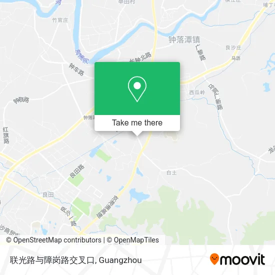 联光路与障岗路交叉口 map