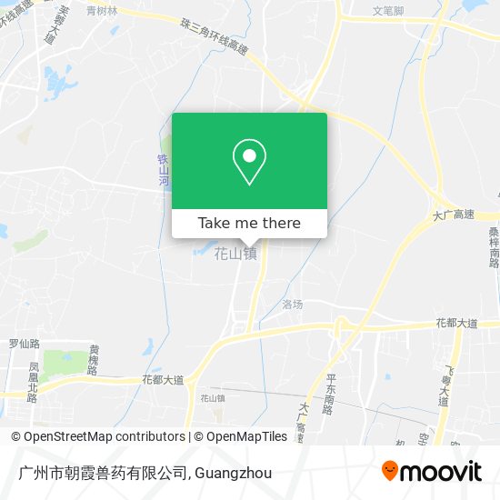 广州市朝霞兽药有限公司 map