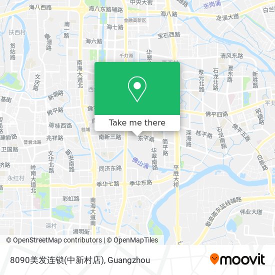 8090美发连锁(中新村店) map