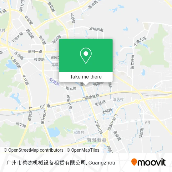 广州市善杰机械设备租赁有限公司 map