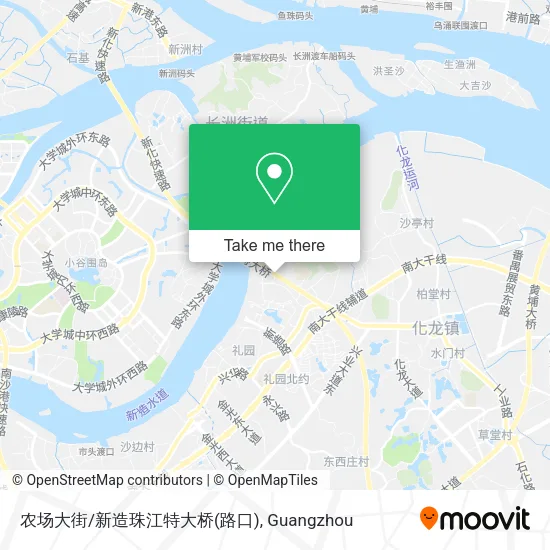 农场大街/新造珠江特大桥(路口) map