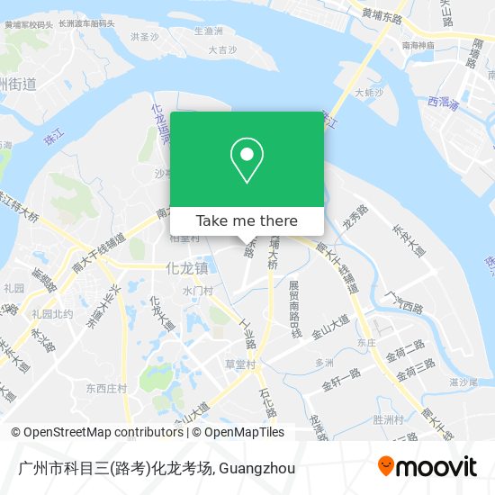 广州市科目三(路考)化龙考场 map