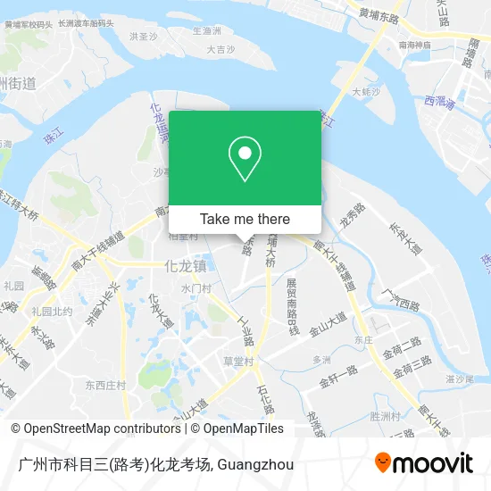 广州市科目三(路考)化龙考场 map