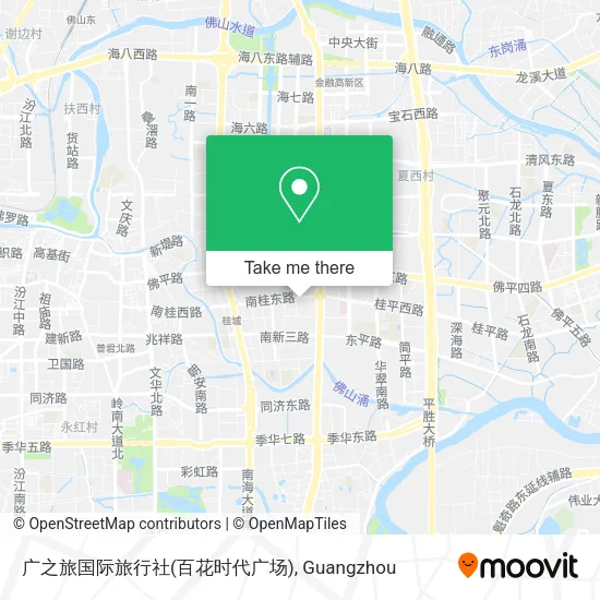 广之旅国际旅行社(百花时代广场) map