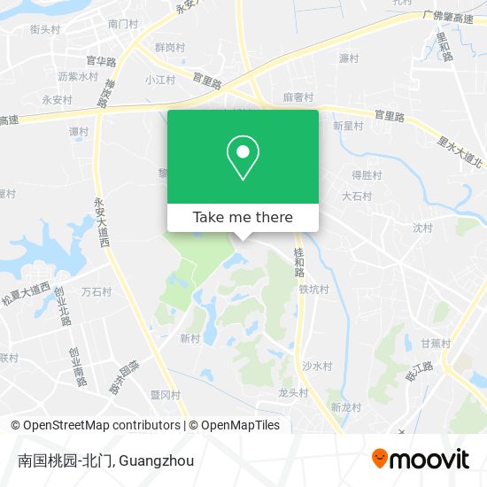 南国桃园-北门 map