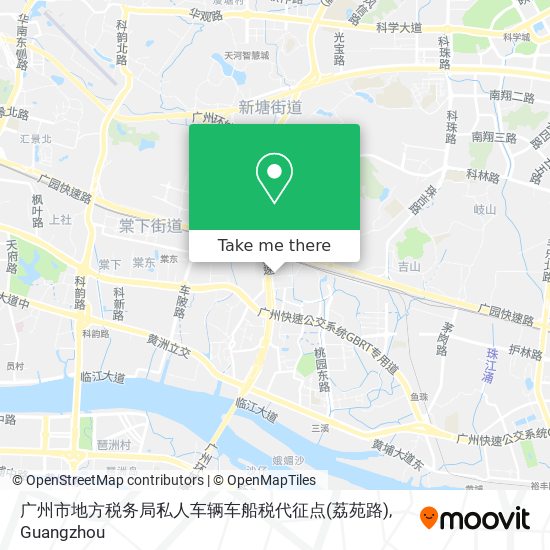 广州市地方税务局私人车辆车船税代征点(荔苑路) map