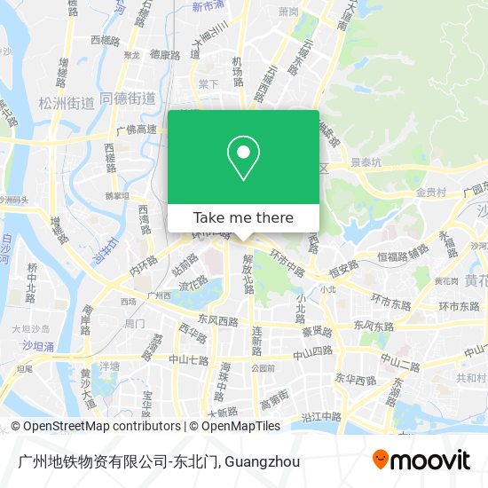广州地铁物资有限公司-东北门 map