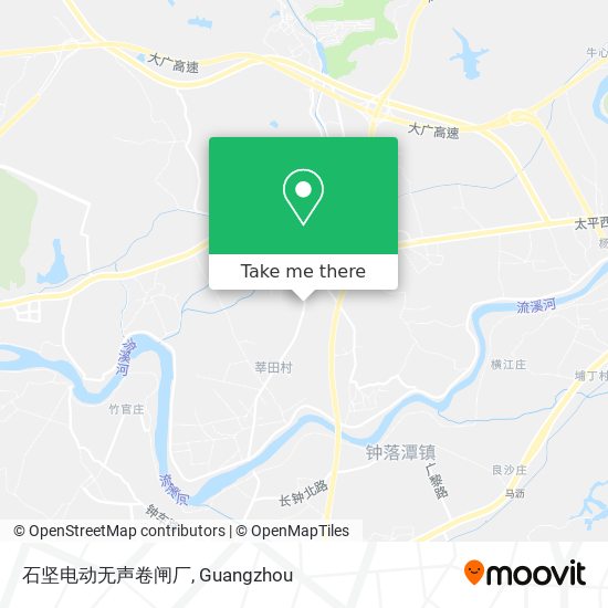 石坚电动无声卷闸厂 map