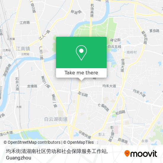 均禾街清湖南社区劳动和社会保障服务工作站 map