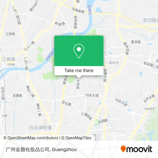 广州金颜化妆品公司 map