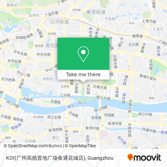 KOI(广州高德置地广场食通花城店) map