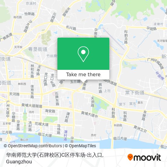 华南师范大学(石牌校区)C区停车场-出入口 map