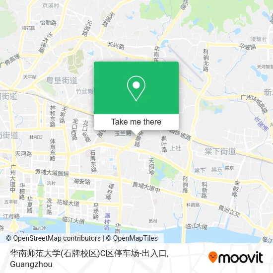 华南师范大学(石牌校区)C区停车场-出入口 map