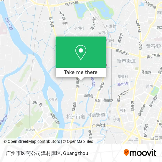 广州市医药公司潭村库区 map