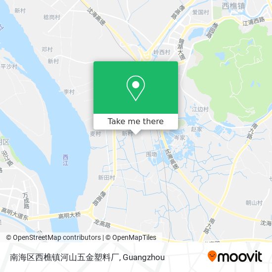 南海区西樵镇河山五金塑料厂 map