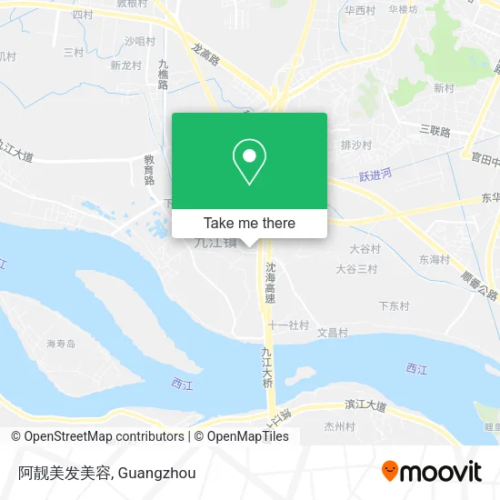 阿靓美发美容 map
