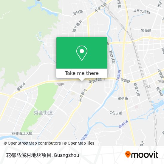 花都马溪村地块项目 map