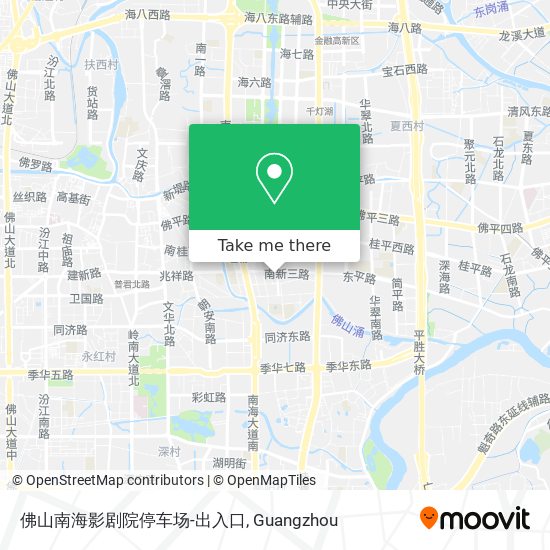 佛山南海影剧院停车场-出入口 map