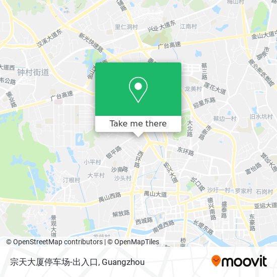 宗天大厦停车场-出入口 map