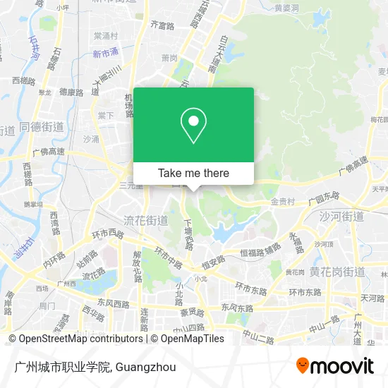 广州城市职业学院 map