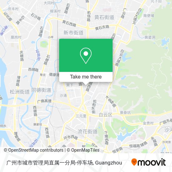 广州市城市管理局直属一分局-停车场 map