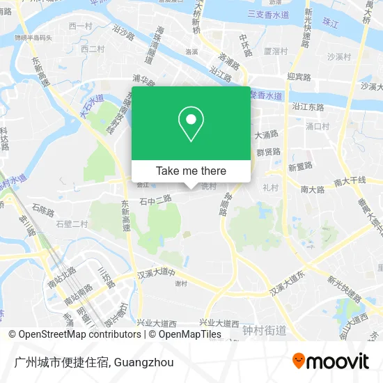 广州城市便捷住宿 map