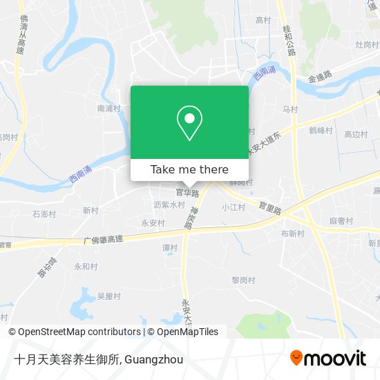 十月天美容养生御所 map