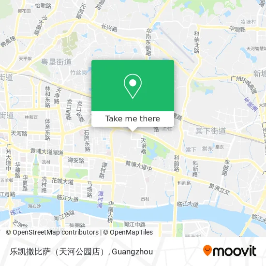 乐凯撒比萨（天河公园店） map