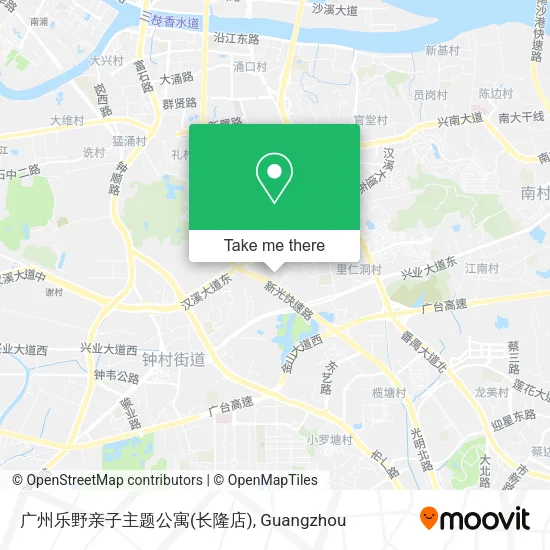 广州乐野亲子主题公寓(长隆店) map