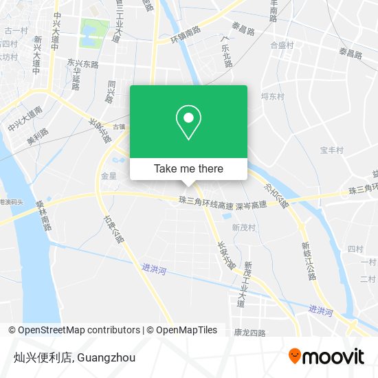 灿兴便利店 map