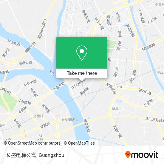 长盛电梯公寓 map