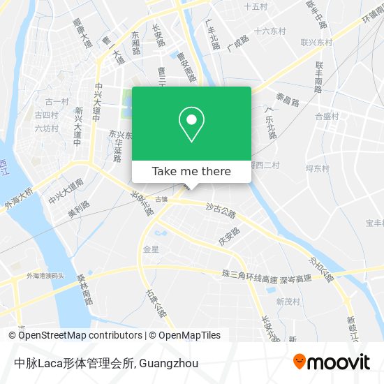中脉Laca形体管理会所 map