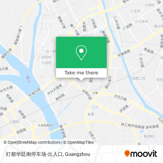灯都华廷南停车场-出入口 map