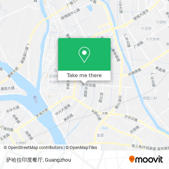 萨哈拉印度餐厅 map