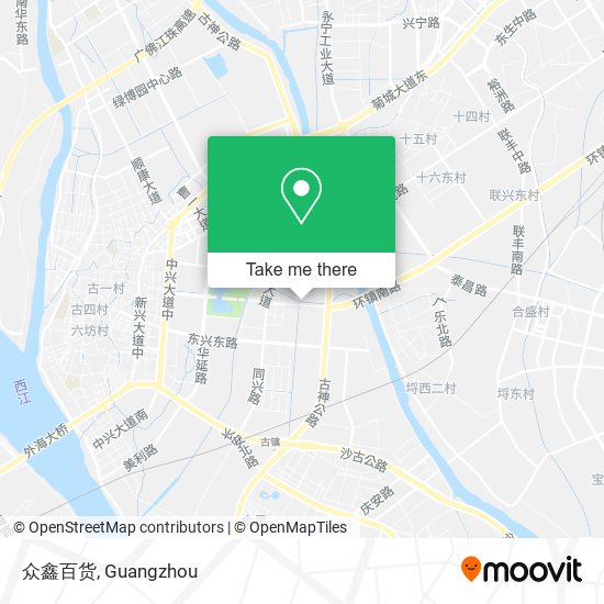众鑫百货 map