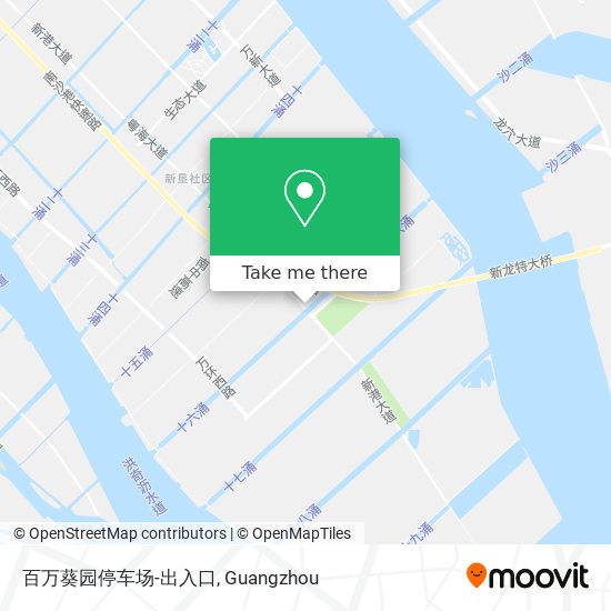 百万葵园停车场-出入口 map