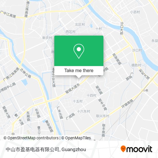 中山市盈基电器有限公司 map