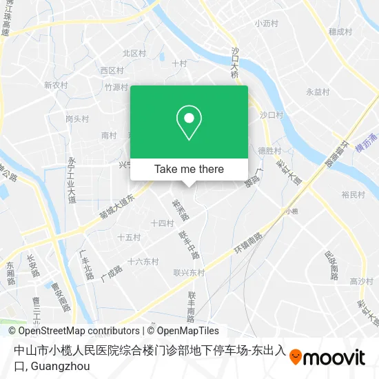 中山市小榄人民医院综合楼门诊部地下停车场-东出入口 map