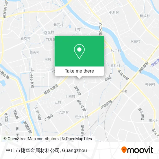 中山市捷华金属材料公司 map