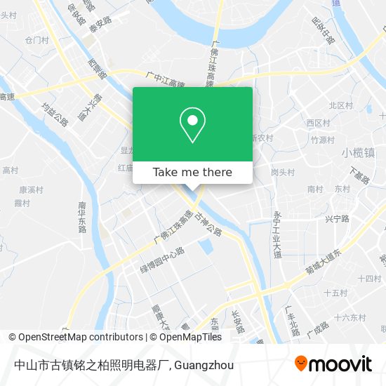 中山市古镇铭之柏照明电器厂 map