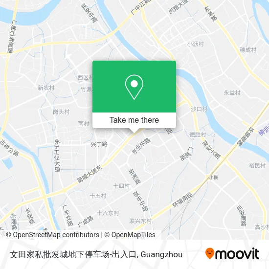 文田家私批发城地下停车场-出入口 map