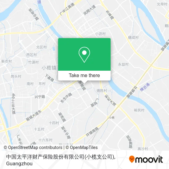 中国太平洋财产保险股份有限公司(小榄支公司) map