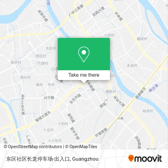 东区社区长龙停车场-出入口 map