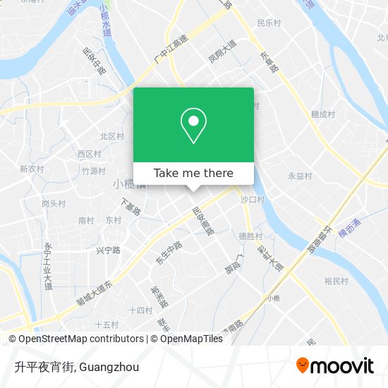 升平夜宵街 map