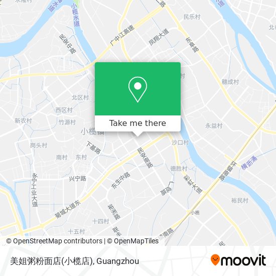 美姐粥粉面店(小榄店) map